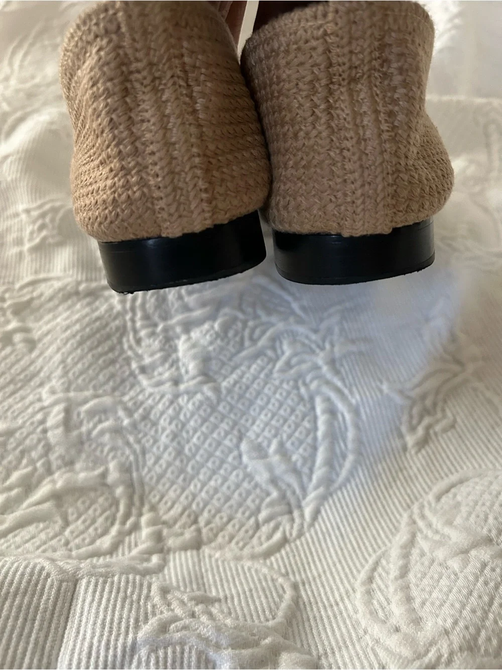 CHANEL raffia ballet